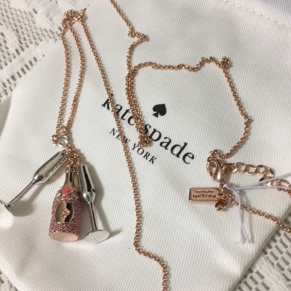 Kate Spade Make Magic Champagne Cluster Necklace - Picture 2 of 8